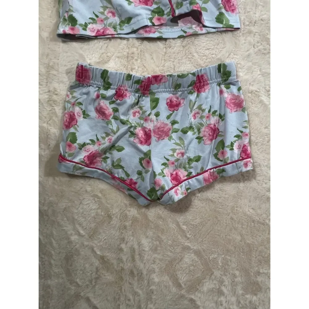 Girls 4T Pajama Bundle 2 Sets Bamboo Goosies Tahari Floral Butterflies EUC